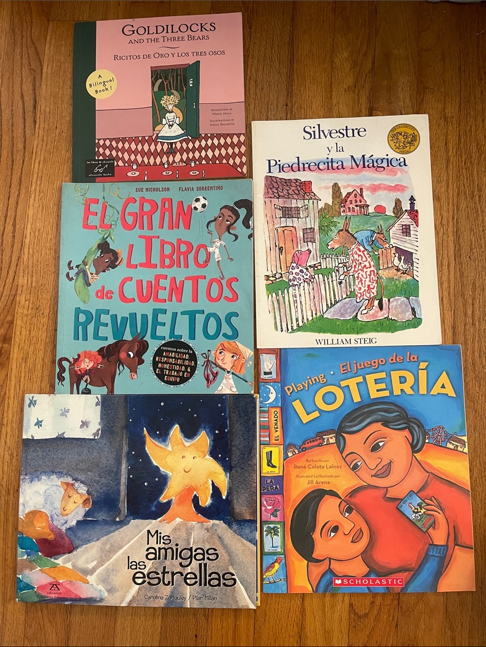 Spanish Book Bundle Bilingual Literacy 5 Books Children Library Set